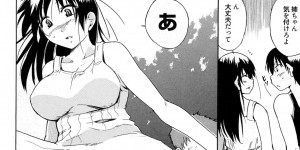 【エロ漫画】スクール水着でショタを誘惑しちゃう淫乱お姉さん…おっぱい揉みやクンニをさせてご奉仕パイズリフェラをして生ハメ中出し淫乱セックス【千葉哲太郎：夏とコブとお姉さん】