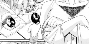 【エロ漫画】父親の子を妊娠した妹と一緒に住む事となった兄…妹とヤりたい兄だったが断られる！すると父親がやって来た！兄の横でアナルセックスする二人！【ハッチ：家族懐疑】