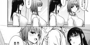 【エロ漫画】男子と3Pセックスし続ける2人の淫乱娘…彼女たちは代わる代わる騎乗位や正常位、バックなどの様々な体位でヤりまくる！【みずゆき:僕たちの3人の日常 後編】
