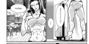 【エロ漫画】男とセックス勝負する事となったムチムチ黒髪お姉さん…彼女は彼に巨根でバックからがん突きピストンされて呆気なく快楽堕ちしていく！【bowalia:脱皮、そして飛翔】