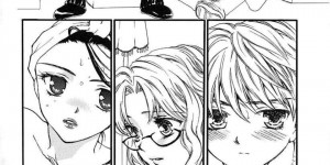 【エロ漫画】バイト先の後輩と三角関係になった巨乳店員2人…ボンテージ姿で3Pをする！【ゆかりがわ弓夜】