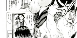生徒に調教されちゃう淫乱巨乳の女教師…露出しながら手マンやフェラで生ハメ中出しセックスしちゃう