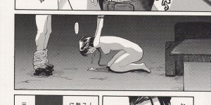 【エロ漫画】緊縛されて犯されちゃう淫乱お姉さん…調教されて生ハメ中出しレイプで絶頂イキしちゃう【カマキリ：scandal】