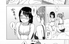 【エロ漫画】年下のもえとエッチな関係になった年の差レズカップルの万里子…もえを部屋へと入れた彼女は全裸になってディープキスしたり、手マンしたりとレズプレイにいそしむ！【syou：この出会いが運命なら…】