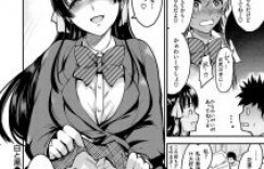 【エロ漫画】巨乳でかわいいJKにオナニー見られて、最後は正常位でイク！【イチマツ】