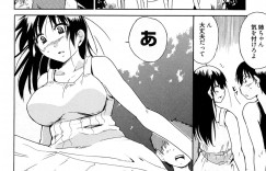 【エロ漫画】スクール水着でショタを誘惑しちゃう淫乱お姉さん…おっぱい揉みやクンニをさせてご奉仕パイズリフェラをして生ハメ中出し淫乱セックス【千葉哲太郎：夏とコブとお姉さん】