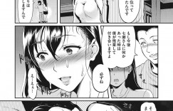 【エロ漫画】パート先の男に弱みを握られて脅迫されてしまったムチムチ人妻…脅しに屈した彼女はフェラさせられたり、中出しセックスさせられたりし、次第に快楽堕ちしていく！【宏式:夜のパートタイム1】