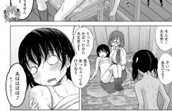 【エロ漫画】都内からかなり離れた小島に新しくやって来たショタ教師を歓迎するJC達…島の風習の一番良い下着を見せながら自己紹介を済ませた後はショタのチンポも全員で鑑賞！【猫男爵：神様に一番近い島　第1話】