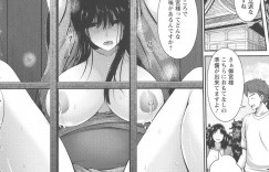 【エロ漫画】御宮祭りで巫女のアルバイトをするために田舎にやって来た爆乳JD…歓迎されお酒を飲んだせいか気を失ってしまい目を覚ますと巫女の服を着せられ町の男達に犯される！酒に含まれる妊娠しやすい成分によって処女なのに母乳も止まらず孕ませられる！【跳馬遊鹿】