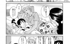 【エロ漫画】姉の家で寛ぐ巨乳叔母…甥っ子が帰宅すると可愛いあまりにからかって悪戯してしまう！【TAMAKI】