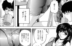 【エロ漫画】義弟にパソコンを直してもらってる淫乱義姉がパソコンの様子を見ながら誘惑して手コキとパイズリで顔射されて立ちバックで生即ハメ中出しセックスでトロ顔に快楽堕ち！【Hakufu】