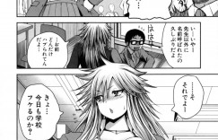 【エロ漫画】友達に話を合わせてたら引くに引けなくなった処女の女番長がオタクをラブホに連れてオタクの挑発に乗ってエロコスで発情して処女喪失しちゃう！【吉村竜巻】