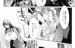 【エロ漫画】淫魔の世界に連れて行かれたJK達がカードゲームで勝負させられて爆乳になりチ〇ポを発生させて家畜にイキまくり！【ジンナイ】