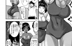 【エロ漫画】女子バレーをプールでトレーニングさせた監督が部室で巨乳キャプテンにパイズリされて快楽堕ち！【PIえろ】