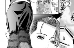 【エロ漫画】息子に犯される着物姿の巨乳人妻…乳首舐めやパンツをおろしクンニをされ無理やりバックで生挿入されアヘ顔で快楽堕ちしてしまい屈服してしまう【天馬ふぇみお】