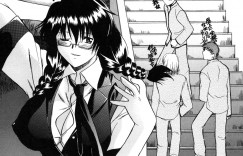 【エロ漫画】ドMな巨乳生徒会長たちがレズプレイや集団レイプで目隠しや調教までされてまんこを濡らす！完全に肉便器になったJKが学校なのにド変態プレイをやって淫らなことをする【むらさき朱：生徒会長はままならない ~六限目~】