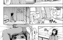 【エロ漫画】窓越しからお兄ちゃんのエッチする姿を見て興奮しちゃう妹…激しいエッチに猛烈にオナニーをしちゃう【鶴田文学：カヤノント 】
