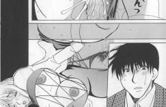 【エロ漫画】男性社員を誘惑しちゃう淫乱巨乳のOLお姉さん…ご奉仕フェラをして生ハメ中出し３Pセックスしちゃう【東御堂ひさぎ：ウインターコレクション】