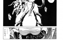 【エロ漫画】物心ついたときには人には見えないものが見えるようになった巨乳お姉さん…蟲と呼んでいるそれは性的欲求の強い若い男女に寄生していた！【みやびつづる：発情蟲】