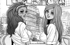 【エロ漫画】援交でオヤジを誘惑しちゃうド変態な淫乱ギャルたち…Wでご奉仕フェラをして騎乗位で生ハメ中出し３Pセックスに淫乱堕ちでドハマリ【たべ・こーじ：Celeb Gals レシピ】