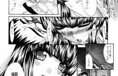 【エロ漫画】路地裏で興奮して誘惑しちゃう黒髪のロングヘアJK…ご奉仕フェラをしておねだり挿入で野外セックスしちゃう【板場広し：平均以下】