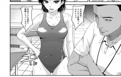 教師に更衣室でのオナニーを盗撮されてしまった巨乳水泳部JK…データを返してもらうために性奴隷になる！【無良：発情SWIMMER】