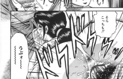 【エロ漫画】家庭教師とセフレ関係の母子家庭の巨乳の母…青年と緊縛、ど変態プレイ中に息子に見られて息子にフェラ、後ろからバックされ膣内射精！【近石まさし：家族プレイ】